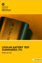 Lithium Battery Test Summaries (TS) cover image